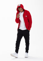 HOODED ZIP HILLTOP 2 RED - Pitbull West Coast International Store 