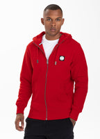 HOODED ZIP HILLTOP 2 RED - Pitbull West Coast International Store 