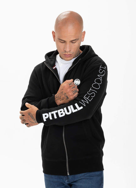 HOODED ZIP SLEEVE TNT BLACK - Pitbull West Coast International Store 