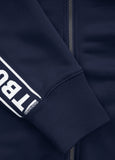 TAPE LOGO Dark Navy Zip Sweatshirt - Pitbull West Coast International Store 