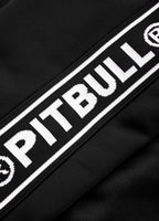 TAPE LOGO Black Zip Sweatshirt - Pitbull West Coast International Store 