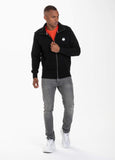 SWEATJACKET SMALL LOGO BLACK - Pitbull West Coast International Store 