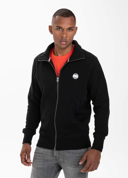 SWEATJACKET SMALL LOGO BLACK - Pitbull West Coast International Store 