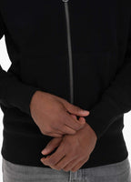 SWEATJACKET SMALL LOGO BLACK - Pitbull West Coast International Store 