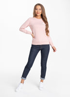 Women's crewneck SMALL LOGO Pink - Pitbull West Coast International Store 