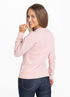 Women's crewneck SMALL LOGO Pink - Pitbull West Coast International Store 