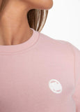 Women's crewneck SMALL LOGO Pink - Pitbull West Coast International Store 