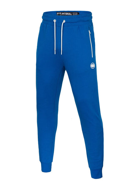 Spodnie Dresowe TERRY NEW LOGO Niebieskie - Pitbull West Coast International Store 
