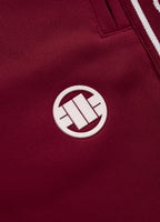 TAPE LOGO Burgundy Track Pants