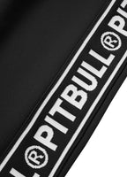 TAPE LOGO Black Track Pants - Pitbull West Coast International Store 