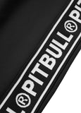 TAPE LOGO Black Track Pants - Pitbull West Coast International Store 