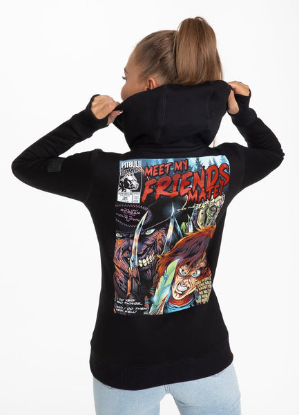 Women's Hooded MEET MY FRIENDS Black - Pitbull West Coast International Store 