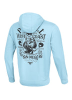 Bluza rozpinana z kapturem SAN DIEGO 89 Błękitna - kup z Pit Bull West Coast Oficjalny Sklep 