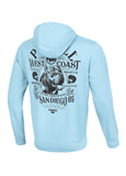Bluza rozpinana z kapturem SAN DIEGO 89 Błękitna - kup z Pit Bull West Coast Oficjalny Sklep 