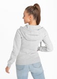 Women's hooded zip SMALL LOGO Grey - Pitbull West Coast International Store 