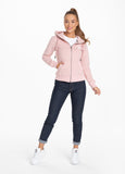 Women's hooded zip SMALL LOGO Pink - Pitbull West Coast International Store 