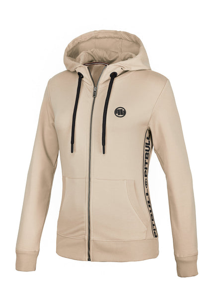 Women's hooded zip DAISY French Terry Sand - Pitbull West Coast International Store 