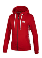 Women's hooded zip DAISY French Terry Red - Pitbull West Coast International Store 