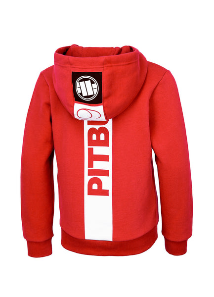 Kids Zip Hoodie HILLTOP JUNIOR Flame Red - Pitbull West Coast International Store 