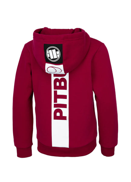 Kids Zip Hoodie HILLTOP JUNIOR Burgundy - Pitbull West Coast International Store 