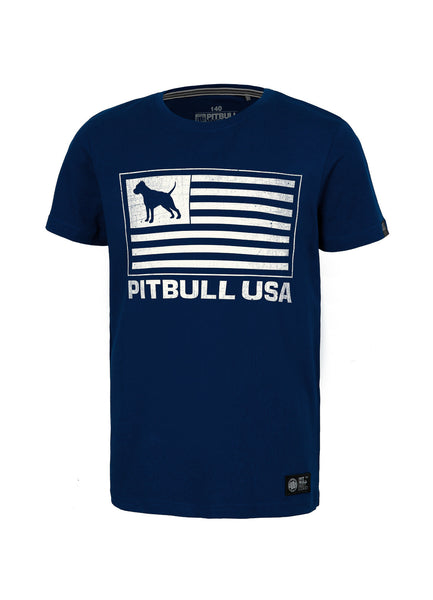 T-Shirt Pitbull USA Kids Navy