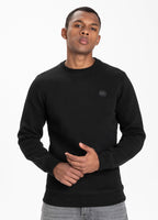 Crewneck Small Logo Premium Pique Black - Pitbull West Coast International Store 