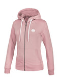 Women's hooded zip JASMINE French Terry Pink - Pitbull West Coast International Store 