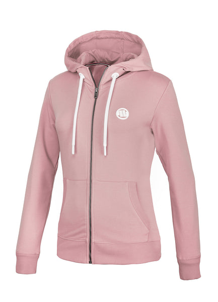 Women's hooded zip JASMINE French Terry Pink - Pitbull West Coast International Store 