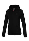 FUCHSIA French Terry Black Hooded Zip - Pitbullstore.eu