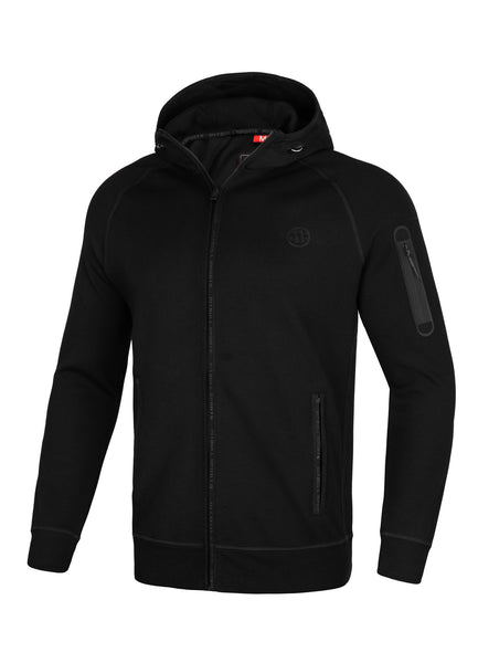 BEACHFRONT Black Zip Hoodie