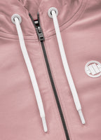 Women's hooded zip JASMINE French Terry Pink - Pitbull West Coast International Store 