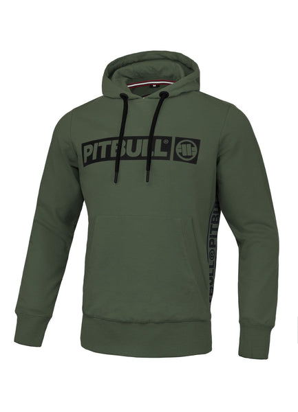 BRIGHTON French Terry Olive Hoodie - Pitbullstore.eu