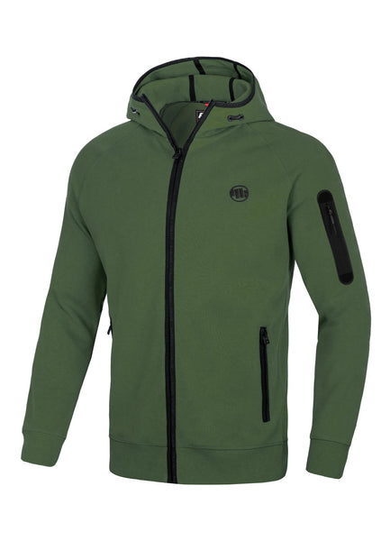 BEACHFRONT Olive Zip Hoodie - Pitbullstore.eu