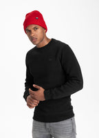 Crewneck Small Logo Premium Pique Black - Pitbull West Coast International Store 