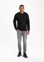Crewneck Small Logo Premium Pique Black - Pitbull West Coast International Store 