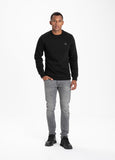 Crewneck Small Logo Premium Pique Black - Pitbull West Coast International Store 