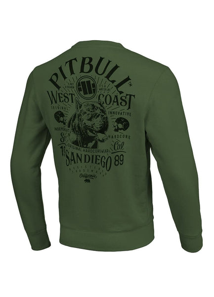 Bluza Crewneck SAN DIEGO 89 Oliwkowa - kup z Pit Bull West Coast Oficjalny Sklep 