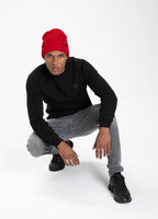 Crewneck Small Logo Premium Pique Black - Pitbull West Coast International Store 
