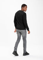 Crewneck Small Logo Premium Pique Black - Pitbull West Coast International Store 