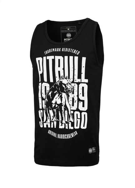 Tank Top SAN DIEGO DOG Black - Pitbull West Coast International Store 