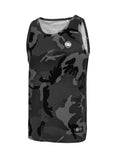 Tank Top Slim Fit Small Logo All Black Camo - Pitbull West Coast International Store 