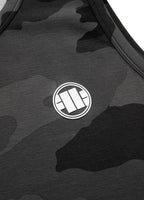 Tank Top Slim Fit Small Logo All Black Camo - Pitbull West Coast International Store 