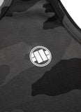 Tank Top Slim Fit Small Logo All Black Camo - Pitbull West Coast International Store 