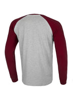 Longsleeve Heavyweight CALIFORNIA Grey/Burgundy - Pitbull West Coast  UK Store