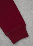 Longsleeve Heavyweight CALIFORNIA Grey/Burgundy - Pitbull West Coast  UK Store