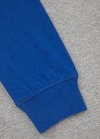 Longsleeve Heavyweight CALIFORNIA Grey/Royal Blue - Pitbull West Coast  UK Store