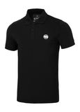 SLIM FIT SMALL LOGO 210 Black Polo T-shirt