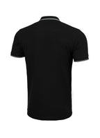 PIQUE STRIPES REGULAR Black Polo T-shirt