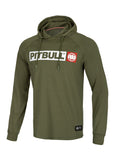 Hooded Longsleeve Heavyweight Spandex HILLTOP Olive - Pitbull West Coast  UK Store