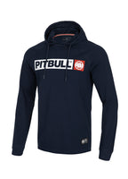 Hooded Longsleeve Heavyweight Spandex HILLTOP Dark Navy - Pitbull West Coast  UK Store